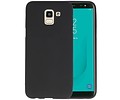 BAOHU Hoesje Geschikt voor de Samsung Galaxy J6 - Backcover Color Telefoonhoesje - Zwart