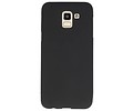 BAOHU Hoesje Geschikt voor de Samsung Galaxy J6 - Backcover Color Telefoonhoesje - Zwart