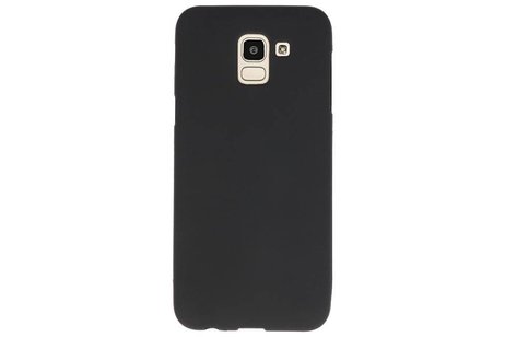 BackCover Hoesje Color Telefoonhoesje voor Samsung Galaxy J6 - Zwart