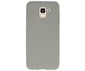 BAOHU Hoesje Geschikt voor de Samsung Galaxy J6 - Backcover Color Telefoonhoesje - Grijs