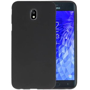 BAOHU Hoesje Geschikt voor de Samsung Galaxy J7 2018 - Backcover Color Telefoonhoesje - Zwart
