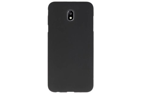 BAOHU Hoesje Geschikt voor de Samsung Galaxy J7 2018 - Backcover Color Telefoonhoesje - Zwart