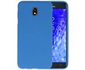BAOHU Hoesje Geschikt voor de Samsung Galaxy J7 2018 - Backcover Color Telefoonhoesje - Navy