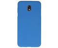 BAOHU Hoesje Geschikt voor de Samsung Galaxy J7 2018 - Backcover Color Telefoonhoesje - Navy