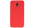 BAOHU Hoesje Geschikt voor de Samsung Galaxy J7 2018 - Backcover Color Telefoonhoesje - Rood