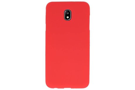 BackCover Hoesje Color Telefoonhoesje voor Samsung Galaxy J7 2018 - Rood