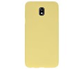 BackCover Hoesje Color Telefoonhoesje voor Samsung Galaxy J7 2018 - Geel