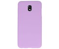 BAOHU Hoesje Geschikt voor de Samsung Galaxy J7 2018 - Backcover Color Telefoonhoesje - Paars