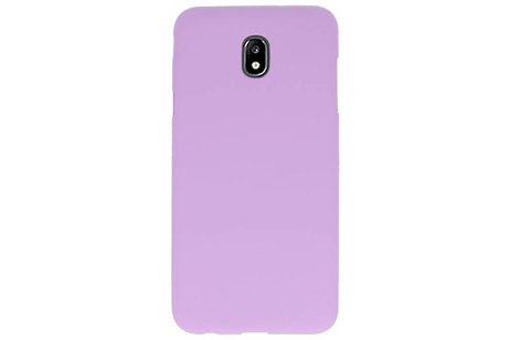 BAOHU Hoesje Geschikt voor de Samsung Galaxy J7 2018 - Backcover Color Telefoonhoesje - Paars