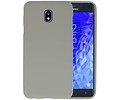 BAOHU Hoesje Geschikt voor de Samsung Galaxy J7 2018 - Backcover Color Telefoonhoesje - Grijs