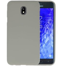 BAOHU BackCover Hoesje Color Telefoonhoesje Samsung Galaxy J7 2018 - Grijs
