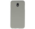 BAOHU Hoesje Geschikt voor de Samsung Galaxy J7 2018 - Backcover Color Telefoonhoesje - Grijs