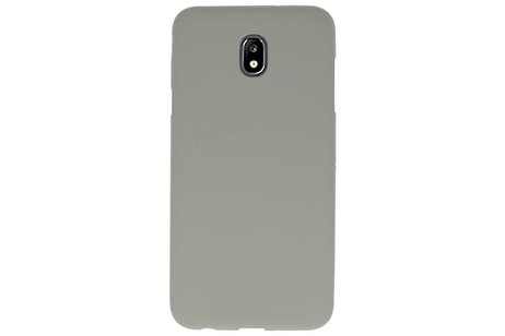 BackCover Hoesje Color Telefoonhoesje voor Samsung Galaxy J7 2018 - Grijs