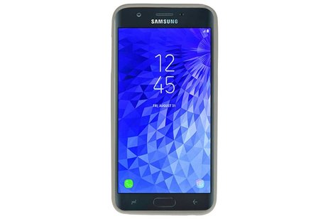 BackCover Hoesje Color Telefoonhoesje voor Samsung Galaxy J7 2018 - Grijs