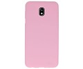 BackCover Hoesje Color Telefoonhoesje voor Samsung Galaxy J7 2018 - Roze