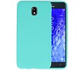 BAOHU Hoesje Geschikt voor de Samsung Galaxy J7 2018 - Backcover Color Telefoonhoesje - Turquoise