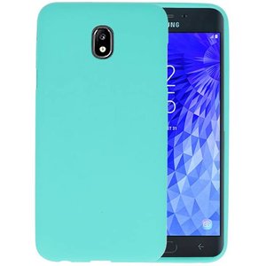 BackCover Hoesje Color Telefoonhoesje voor Samsung Galaxy J7 2018 - Turquoise