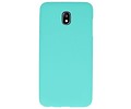 BAOHU Hoesje Geschikt voor de Samsung Galaxy J7 2018 - Backcover Color Telefoonhoesje - Turquoise