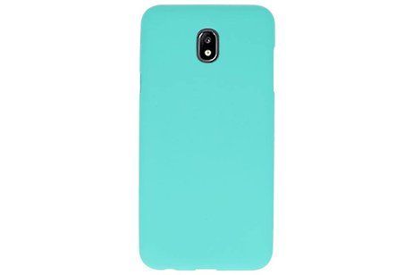 BAOHU Hoesje Geschikt voor de Samsung Galaxy J7 2018 - Backcover Color Telefoonhoesje - Turquoise