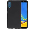 BackCover Hoesje Color Telefoonhoesje voor Samsung Galaxy A7 2018 - Zwart