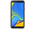 BAOHU Hoesje Geschikt voor de Samsung Galaxy A7 2018 - Backcover Color Telefoonhoesje - Zwart