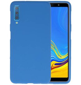 BAOHU BackCover Hoesje Color Telefoonhoesje Samsung Galaxy A7 2018 - Navy