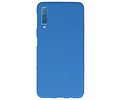 BackCover Hoesje Color Telefoonhoesje voor Samsung Galaxy A7 2018 - Navy