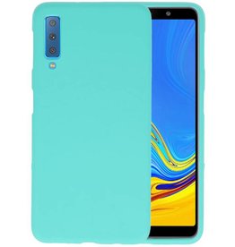 BAOHU BackCover Hoesje Color Telefoonhoesje Samsung Galaxy A7 2018 - Turquoise
