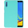 BAOHU BackCover Hoesje Color Telefoonhoesje Samsung Galaxy A7 2018 - Turquoise