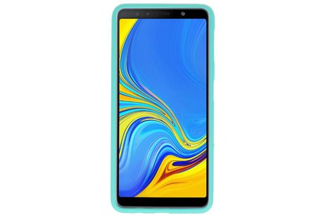 Hoesje Geschikt voor de Samsung Galaxy A7 2018 - Backcover Color Telefoonhoesje - Turquoise