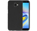 BAOHU Hoesje Geschikt voor de Samsung Galaxy J6 Plus - Backcover Color Telefoonhoesje - Zwart