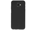 BAOHU Hoesje Geschikt voor de Samsung Galaxy J6 Plus - Backcover Color Telefoonhoesje - Zwart