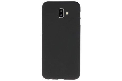 BackCover Hoesje Color Telefoonhoesje voor Samsung Galaxy J6 Plus - Zwart