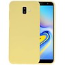 BAOHU BackCover Hoesje Color Telefoonhoesje Samsung Galaxy J6 Plus - Geel