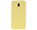 BackCover Hoesje Color Telefoonhoesje voor Samsung Galaxy J6 Plus - Geel