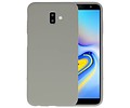 BackCover Hoesje Color Telefoonhoesje voor Samsung Galaxy J6 Plus - Grijs