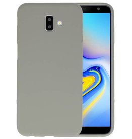 BAOHU BackCover Hoesje Color Telefoonhoesje Samsung Galaxy J6 Plus - Grijs