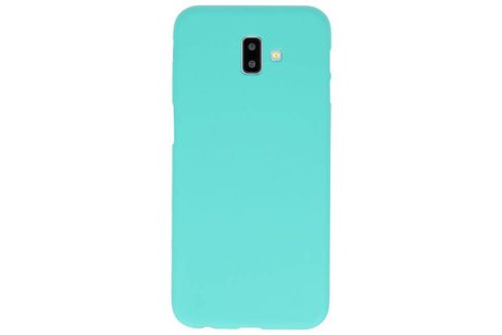 BackCover Hoesje Color Telefoonhoesje voor Samsung Galaxy J6 Plus - Turquoise