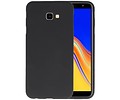 BAOHU Hoesje Geschikt voor de Samsung Galaxy J4 Plus - Backcover Color Telefoonhoesje - Zwart