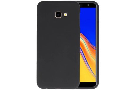BAOHU Hoesje Geschikt voor de Samsung Galaxy J4 Plus - Backcover Color Telefoonhoesje - Zwart