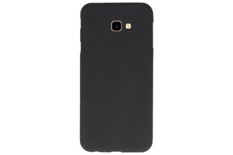 BAOHU Hoesje Geschikt voor de Samsung Galaxy J4 Plus - Backcover Color Telefoonhoesje - Zwart