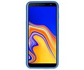 BAOHU Hoesje Geschikt voor de Samsung Galaxy J4 Plus - Backcover Color Telefoonhoesje - Navy