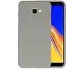 BAOHU Hoesje Geschikt voor de Samsung Galaxy J4 Plus - Backcover Color Telefoonhoesje - Grijs