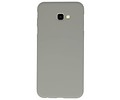 BAOHU Hoesje Geschikt voor de Samsung Galaxy J4 Plus - Backcover Color Telefoonhoesje - Grijs