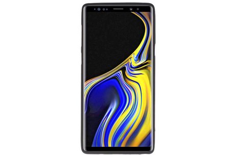 BAOHU Hoesje Geschikt voor de Samsung Galaxy Note 9 - Backcover Color Telefoonhoesje - Zwart