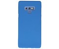 BAOHU Hoesje Geschikt voor de Samsung Galaxy Note 9 - Backcover Color Telefoonhoesje - Navy
