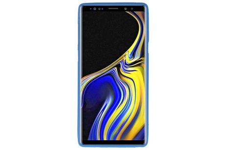 BAOHU Hoesje Geschikt voor de Samsung Galaxy Note 9 - Backcover Color Telefoonhoesje - Navy