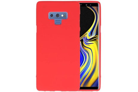 BAOHU Hoesje Geschikt voor de Samsung Galaxy Note 9 - Backcover Color Telefoonhoesje - Rood