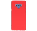 BAOHU Hoesje Geschikt voor de Samsung Galaxy Note 9 - Backcover Color Telefoonhoesje - Rood
