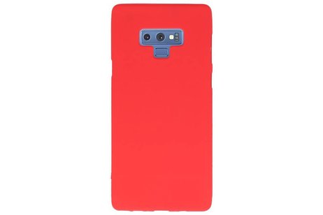 BAOHU Hoesje Geschikt voor de Samsung Galaxy Note 9 - Backcover Color Telefoonhoesje - Rood